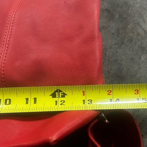 Longchamp Leather Le Foulonne Backpack Orange/red Leather Vintage Rare main image 8